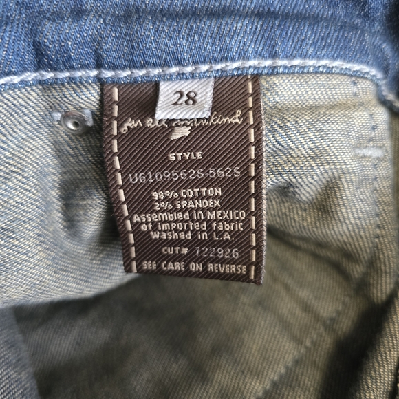 7 For All Mankind Dojo Low Rise Low Flare Jeans size 28 - Picture 12 of 14